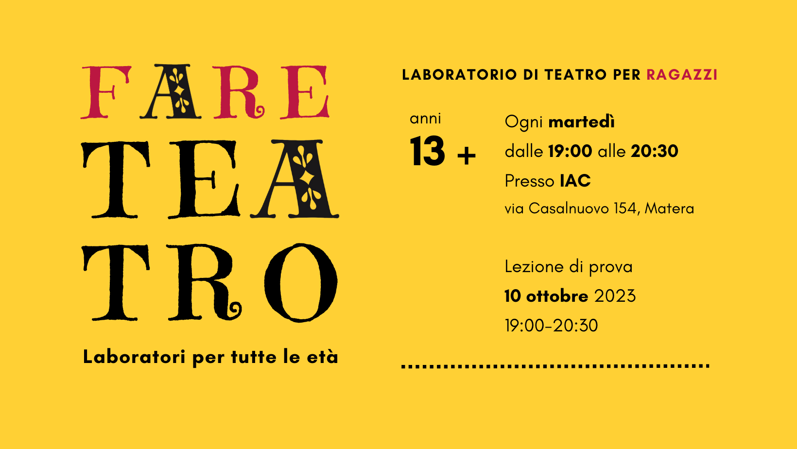 laboratorio teatro ragazzi scuola